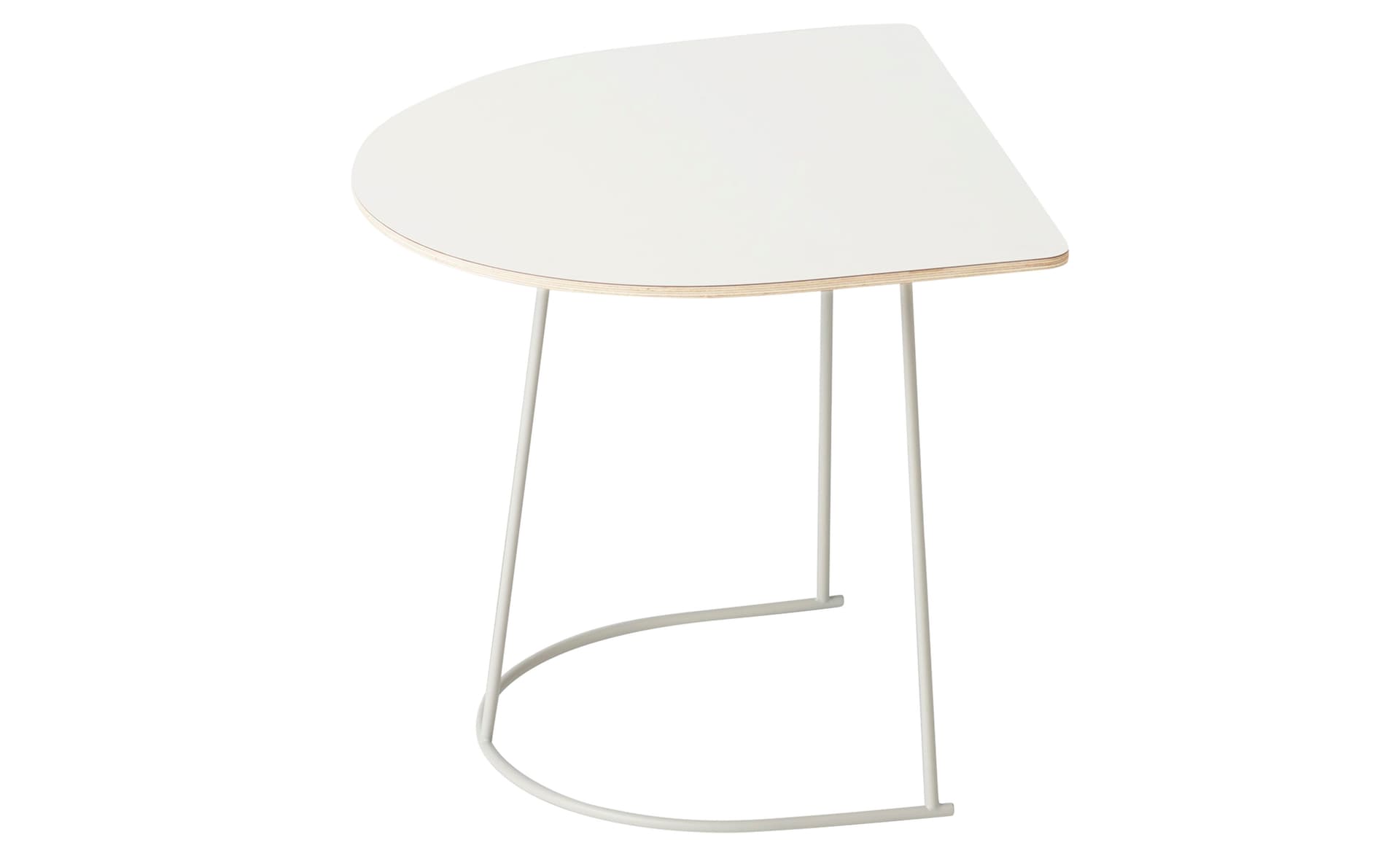 airy half size coffee table / off-white nanolaminate top / off-white base