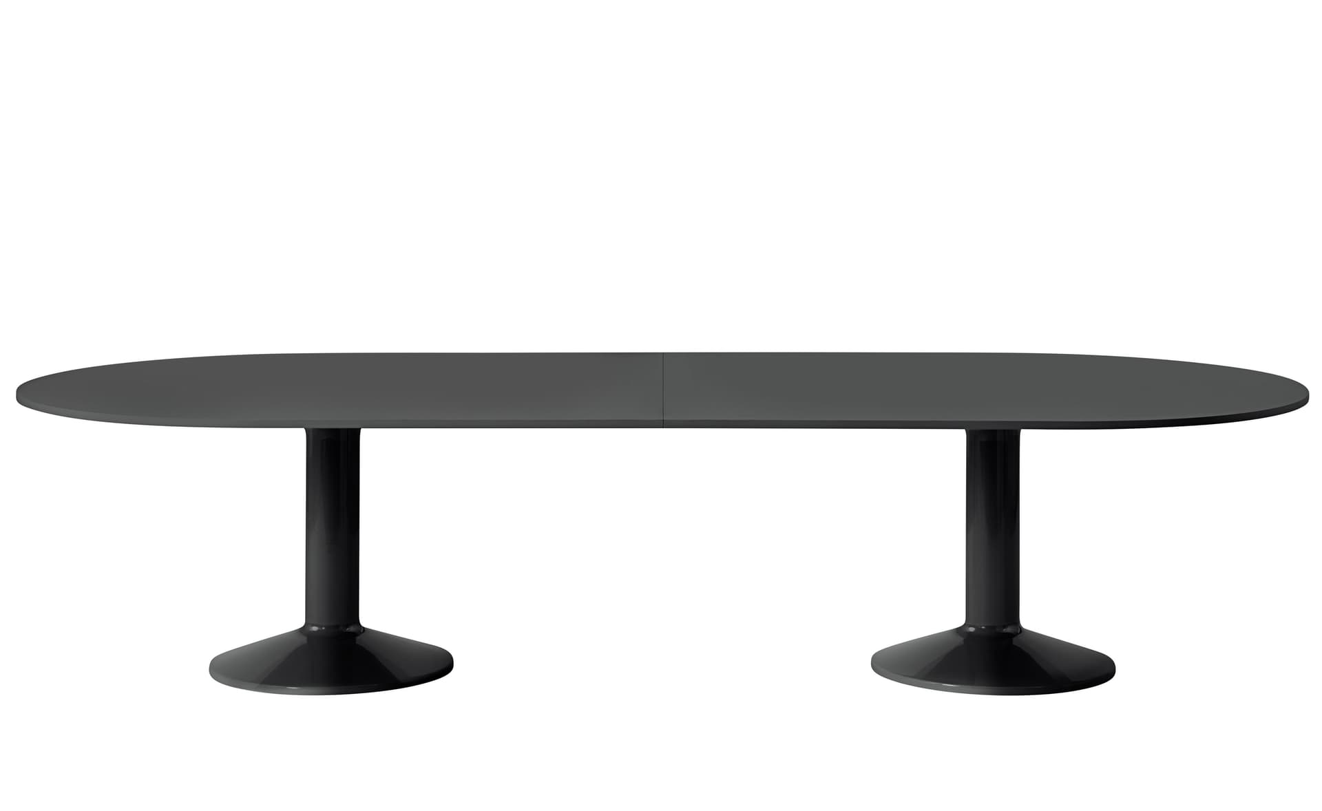 Midst Conference Table / 130" length / black linoleum top / black base