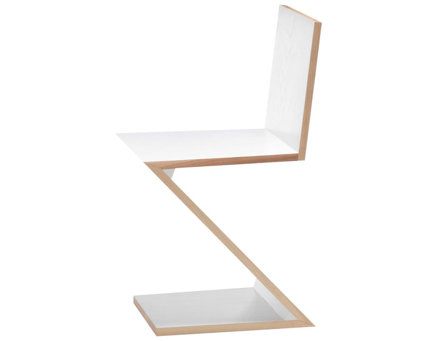 Zig Zig Chair / ashwood - white stained