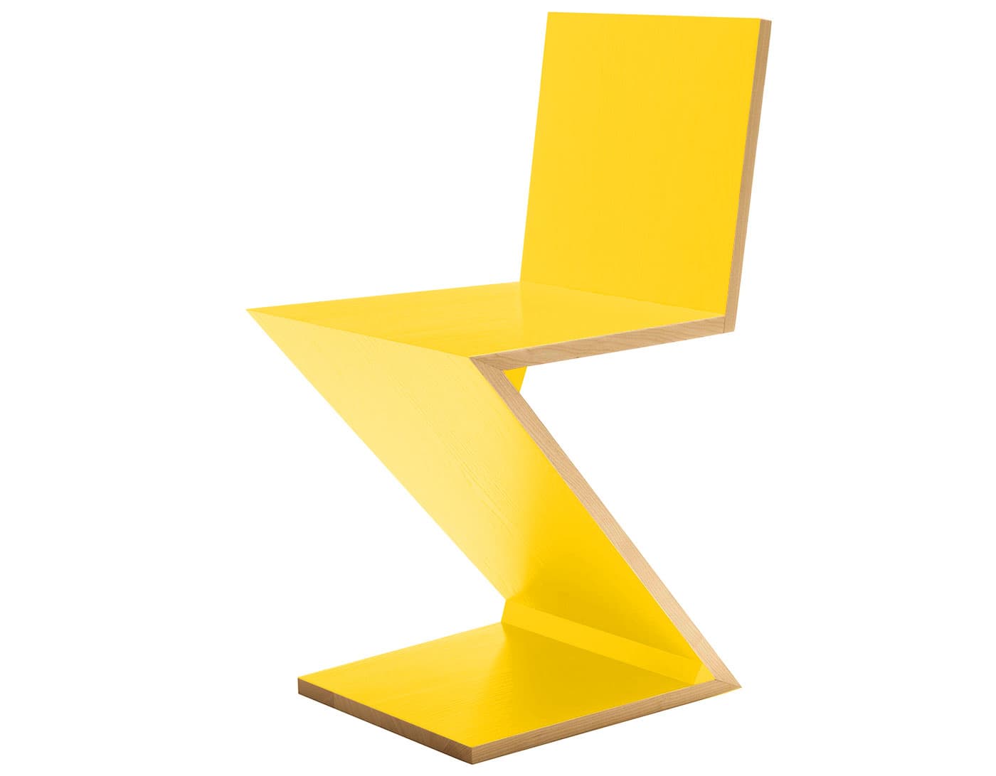 Zig Zig Chair / ashwood - yellow stained