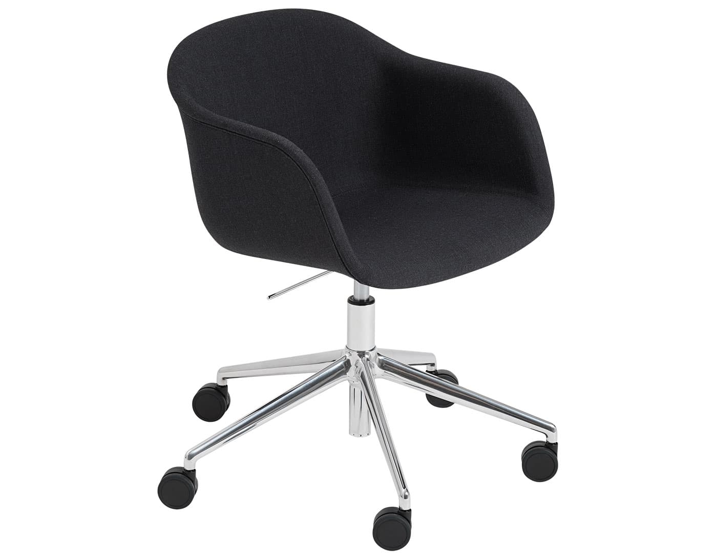 remix 3 - (M156-0183) / polished aluminum base with black castors (ALUM)