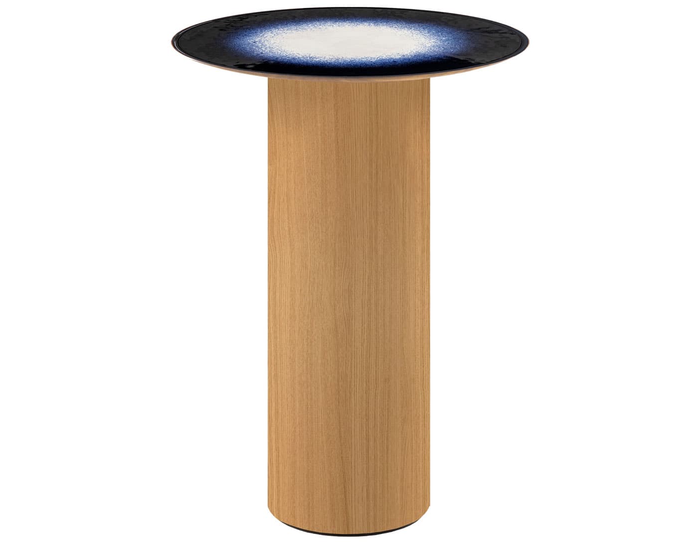Mangiafuoco Side Table / oak / 13.75" diameter / 19" height - neptune