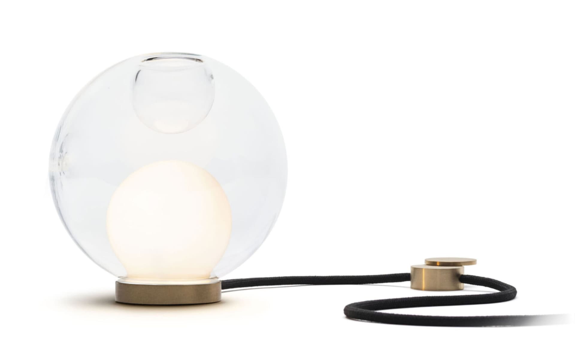 Bocci 28t Table Lamp / LED - 2500K / brass / clear