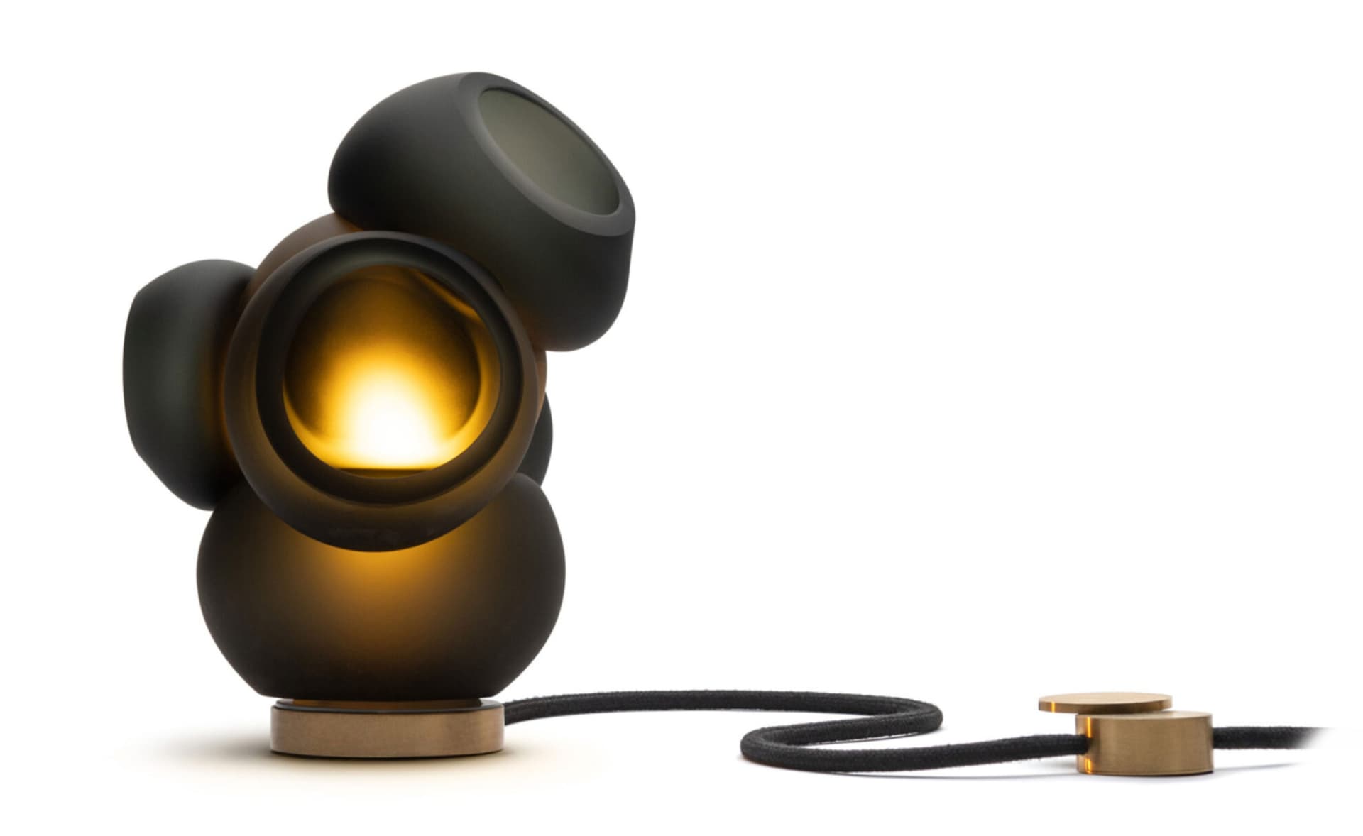 Bocci 100t Table Lamp / LED - 3000K / brass / grey