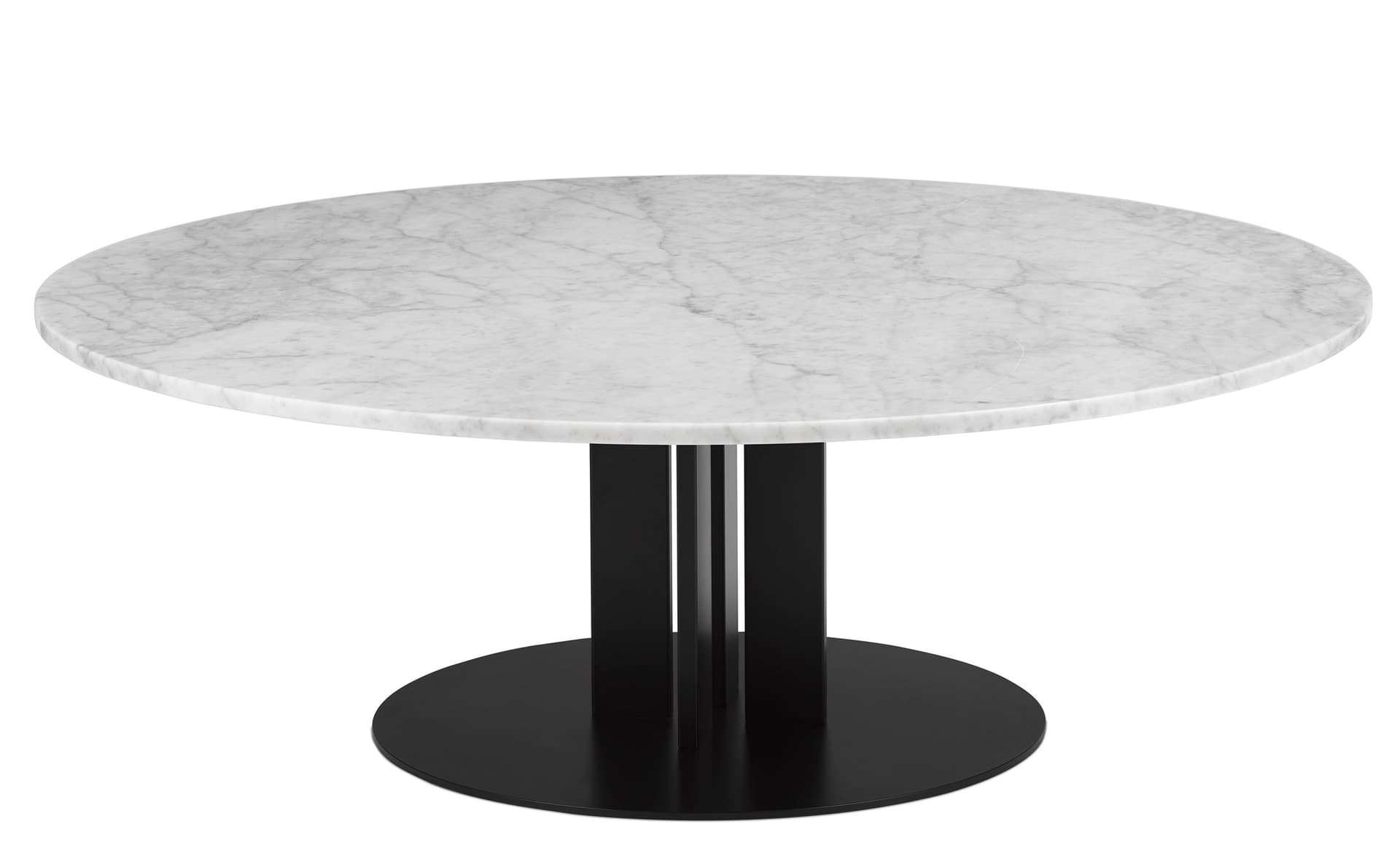 Scala Coffee Table / round - 51.2" diameter, white marble top