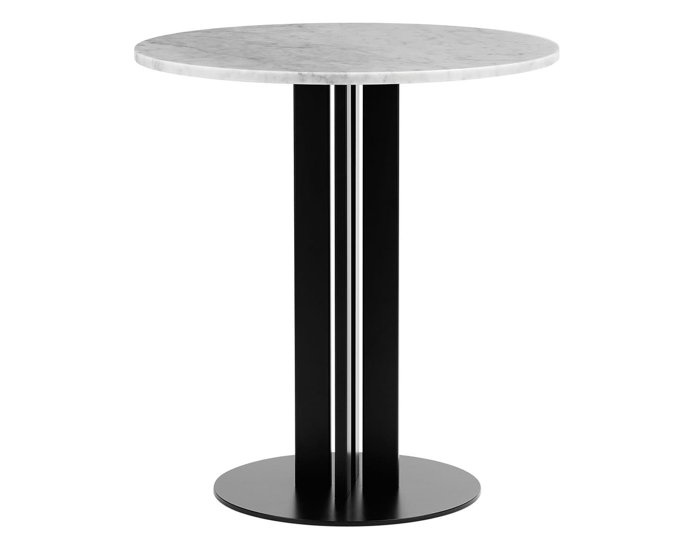 Scala Café Table / round - 27.6" diameter, white marble top
