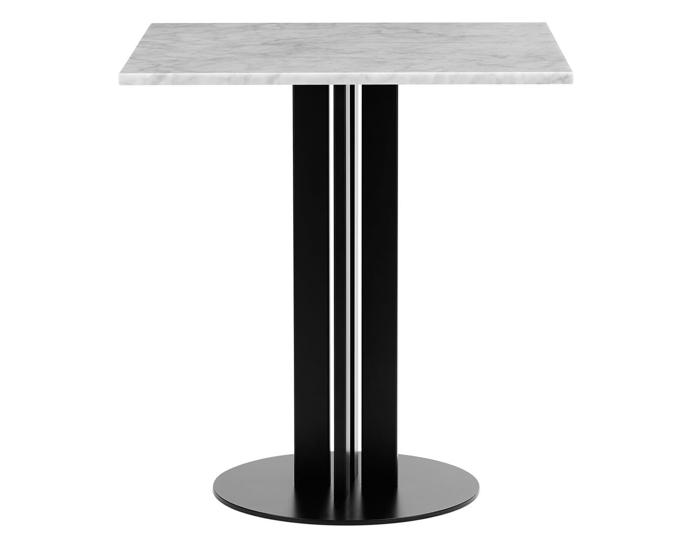 Scala Café Table / square - 27.6" x 27.6", white marble top