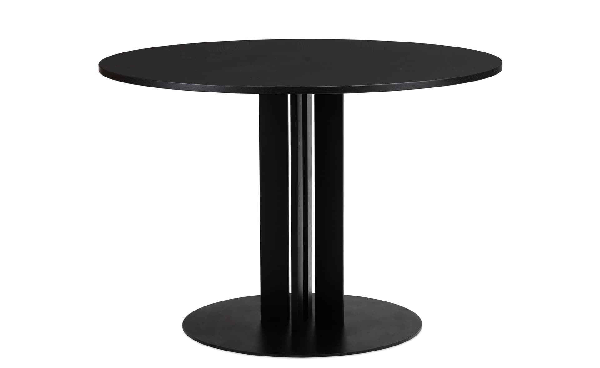 Scala Dining Table / round - 43.4" diameter, black oak top