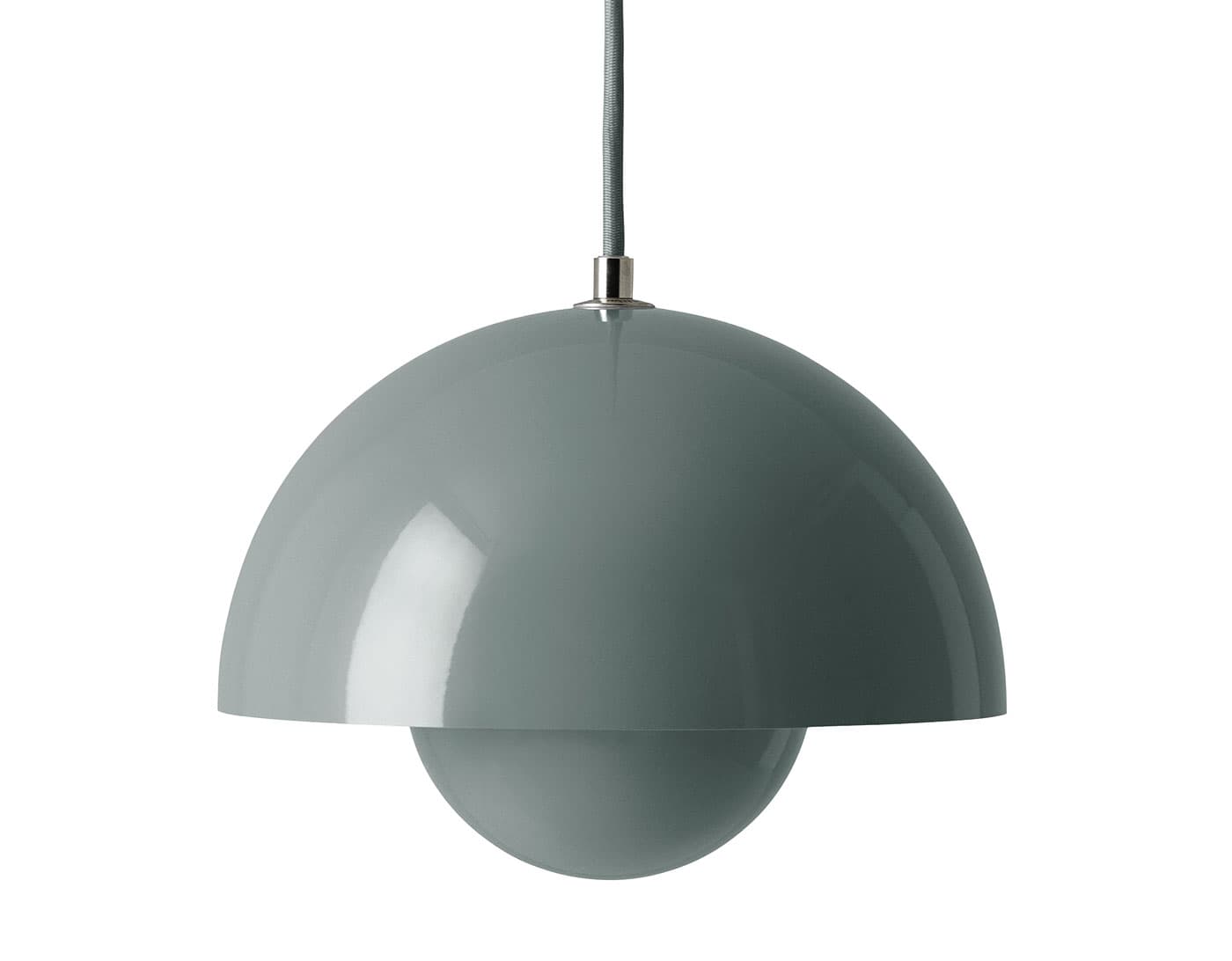 Flowerpot VP1 Pendant Lamp / stone blue / matching cord