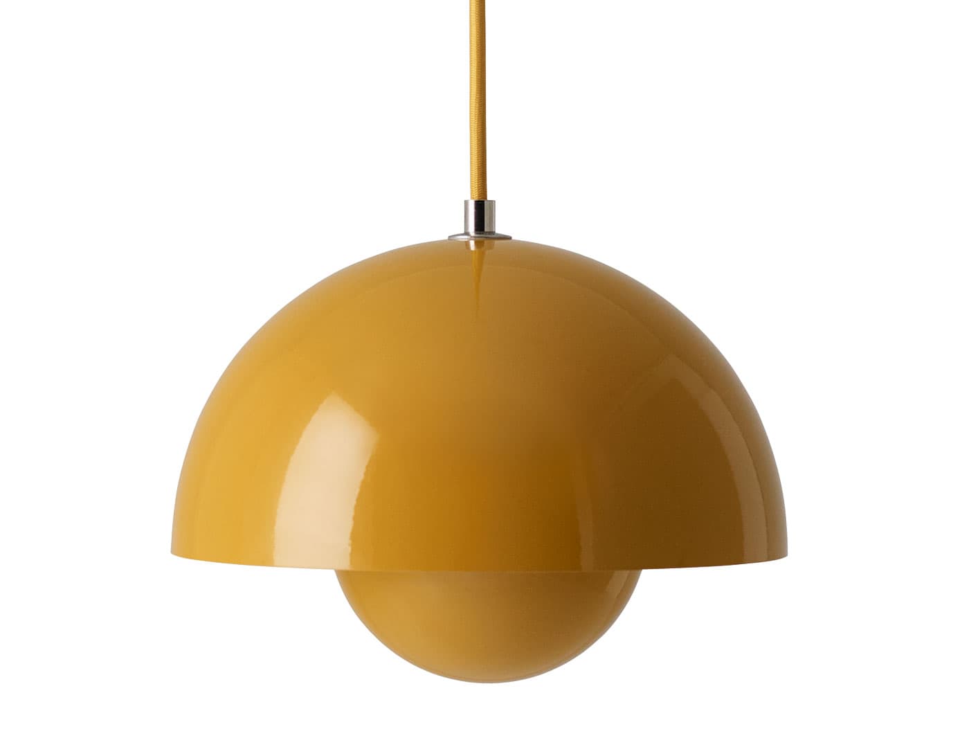 Flowerpot VP1 Pendant Lamp / mustard / matching cord