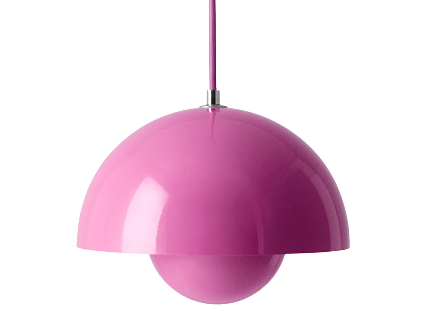 Flowerpot VP1 Pendant Lamp / tangy pink / matching cord