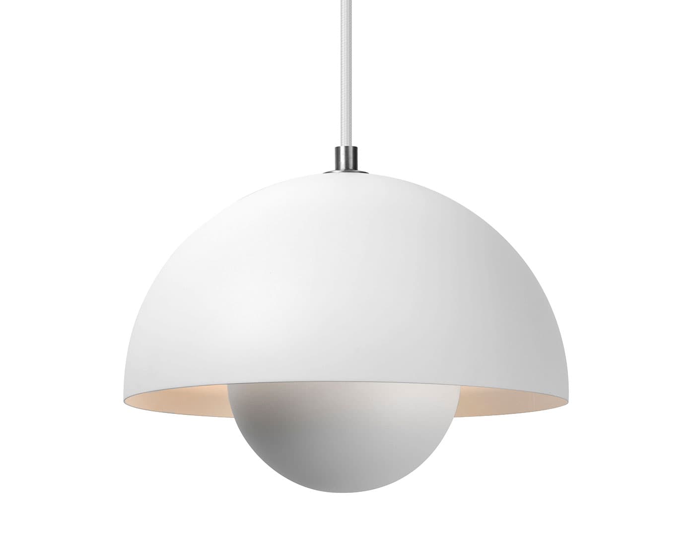 Flowerpot VP1 Pendant Lamp / matte white / matching cord