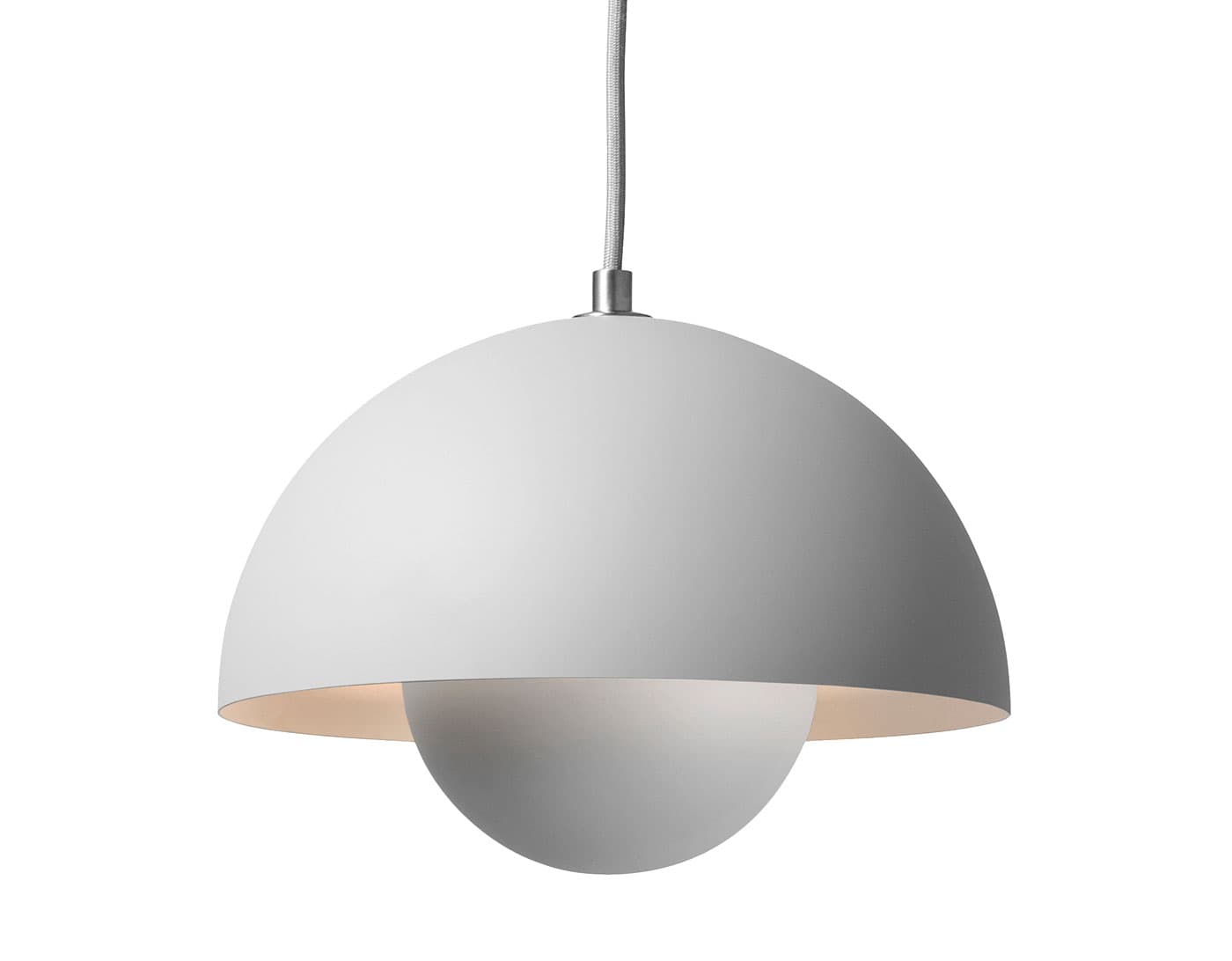 Flowerpot VP1 Pendant Lamp / matte light grey / matching cord