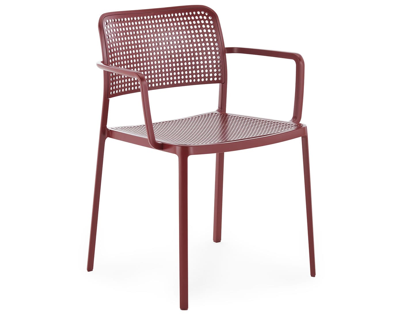 audrey armchair 2 pack / burgundy seat / burgundy frame