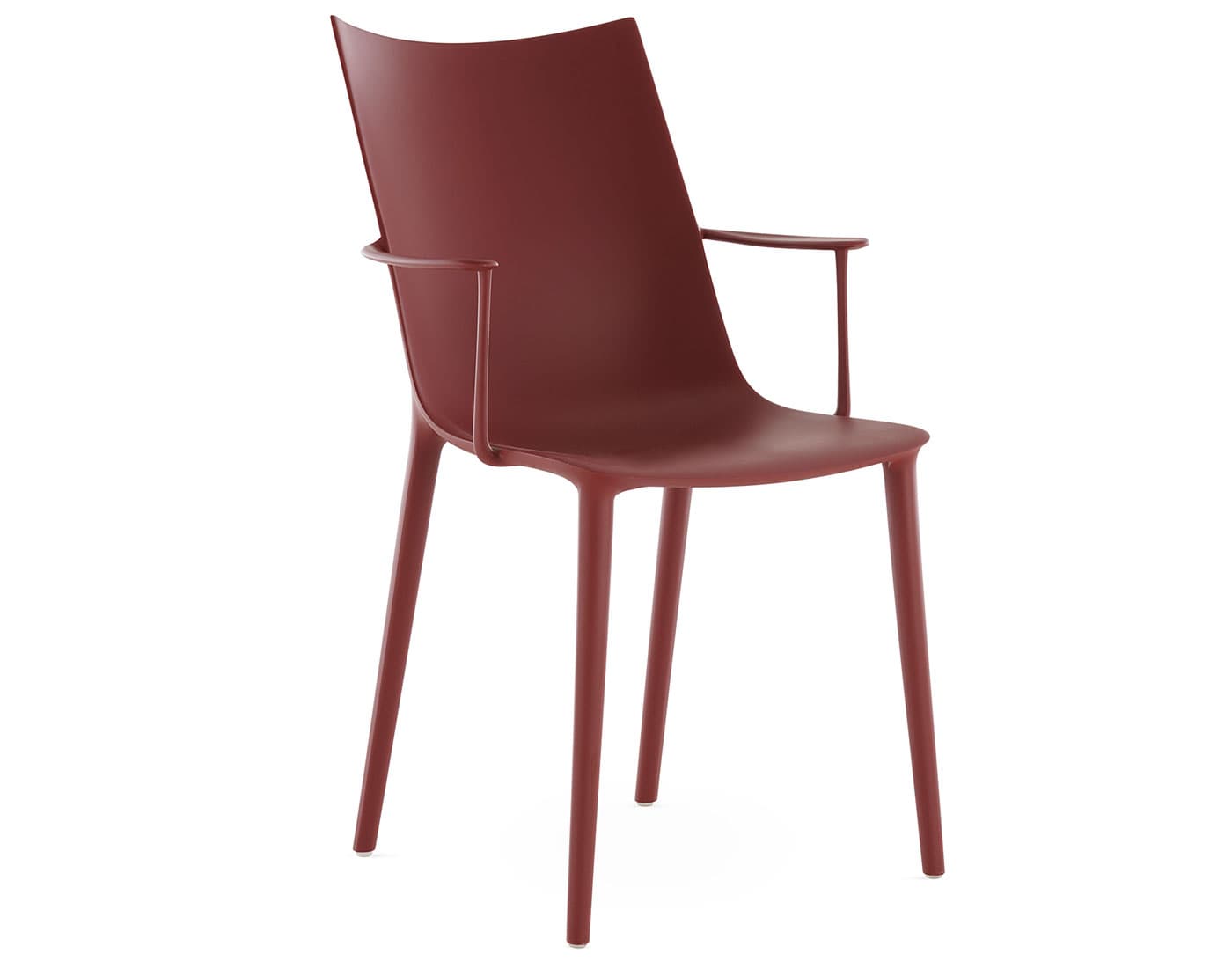 H.H.H. Dining Armchair / matte - burgundy