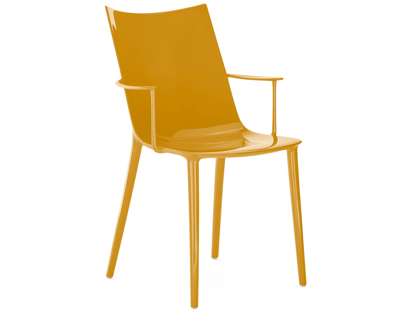 H.H.H. Dining Armchair / glossy - mustard