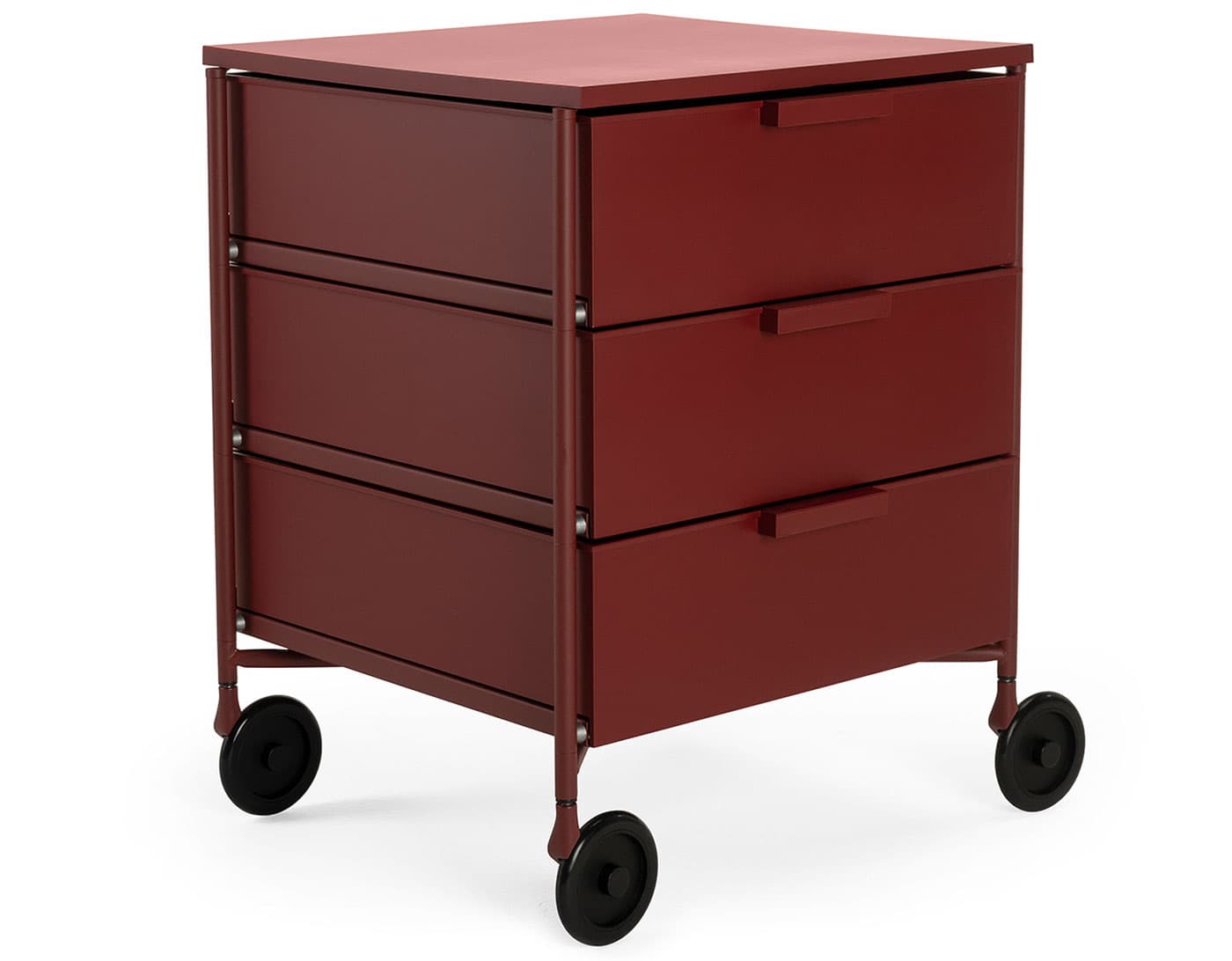Mobil Storage Trolley / three drawer / plum