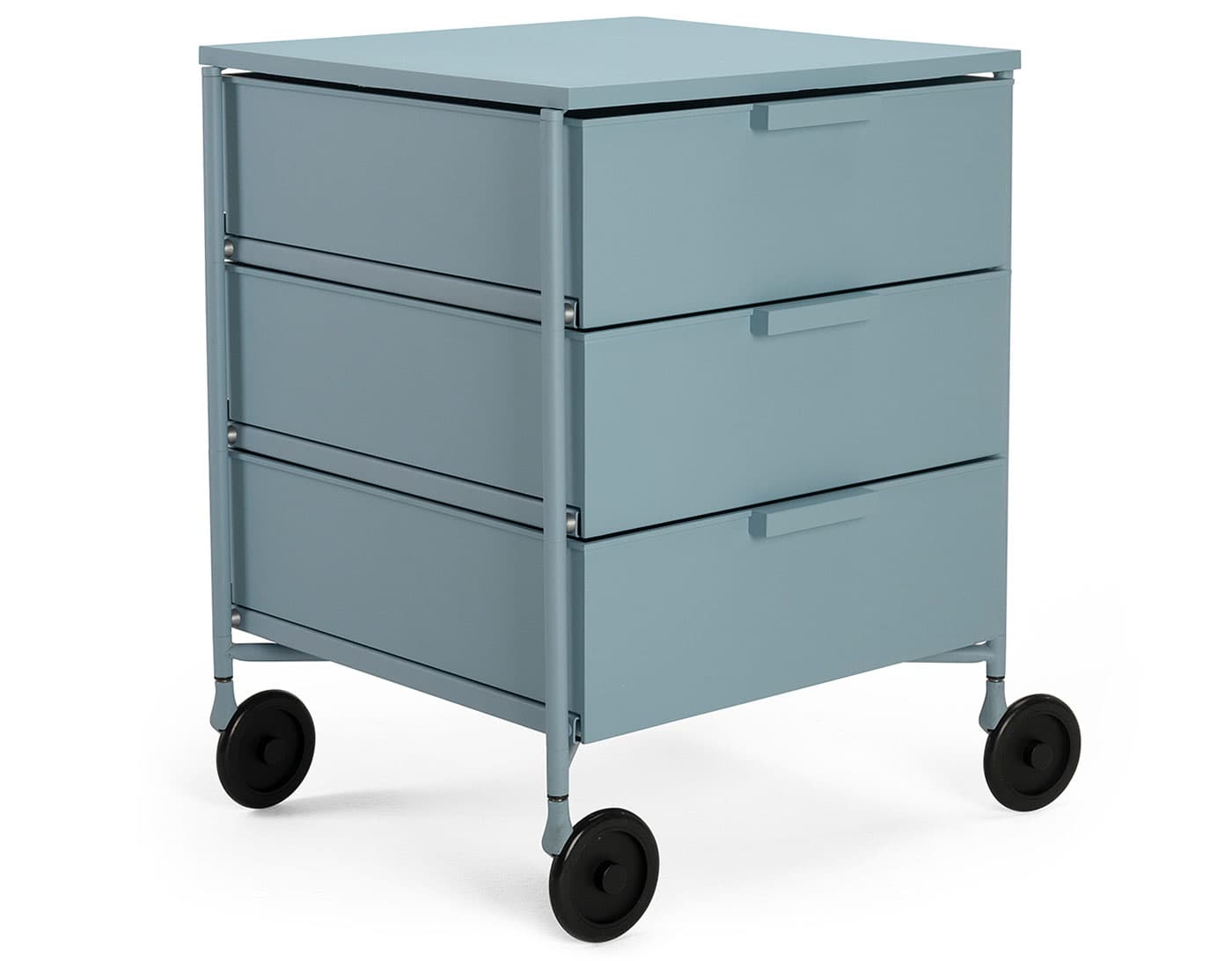 Mobil Storage Trolley / three drawer / pale blue