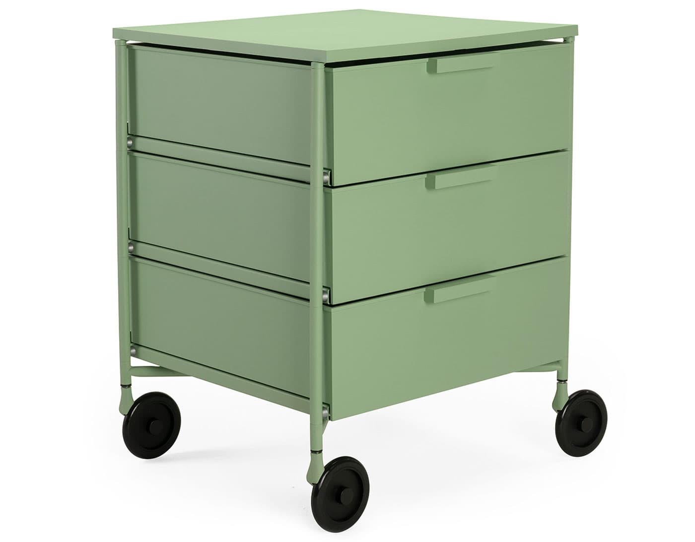 Mobil Storage Trolley / three drawer / pale green