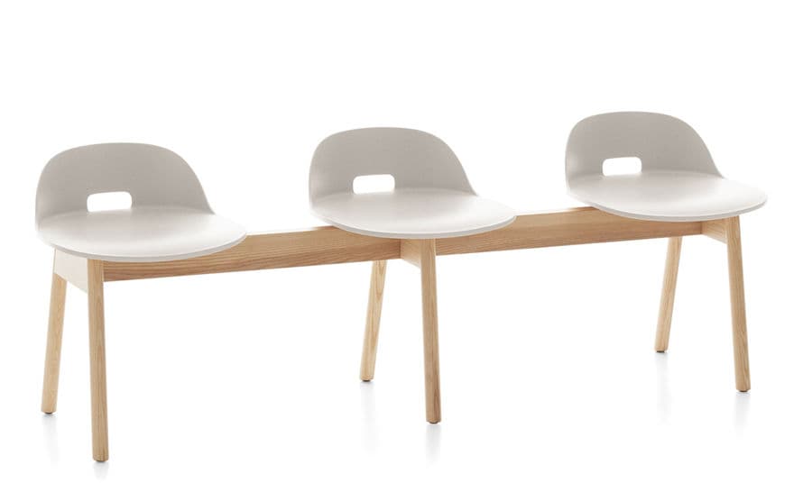 alfi low back 3 seat bench – thumbnail image #2