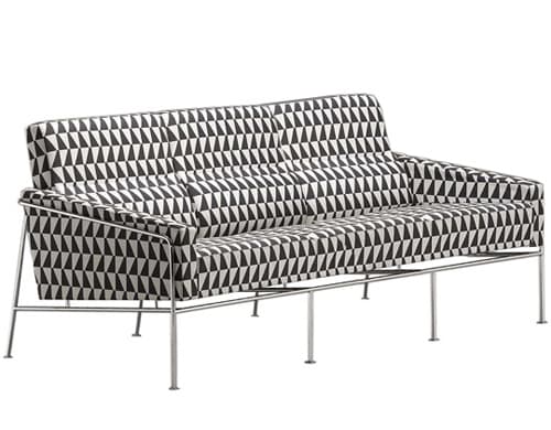 arne jacobsen series 3300 3 seat sofa – thumbnail image #1