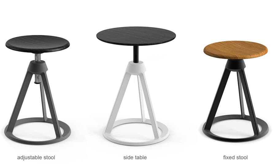 barber & osgerby piton adjustable stool – thumbnail image #4