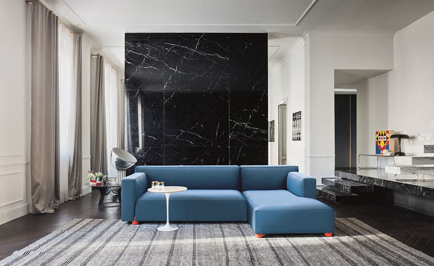 barber & osgerby asymmetric sofa with chaise – thumbnail image #4