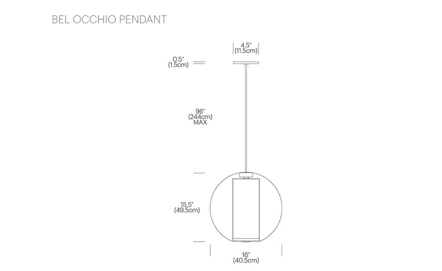 bel occhio 16 pendant lamp – thumbnail image #5