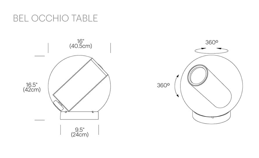 bel occhio 16 table lamp – thumbnail image #5