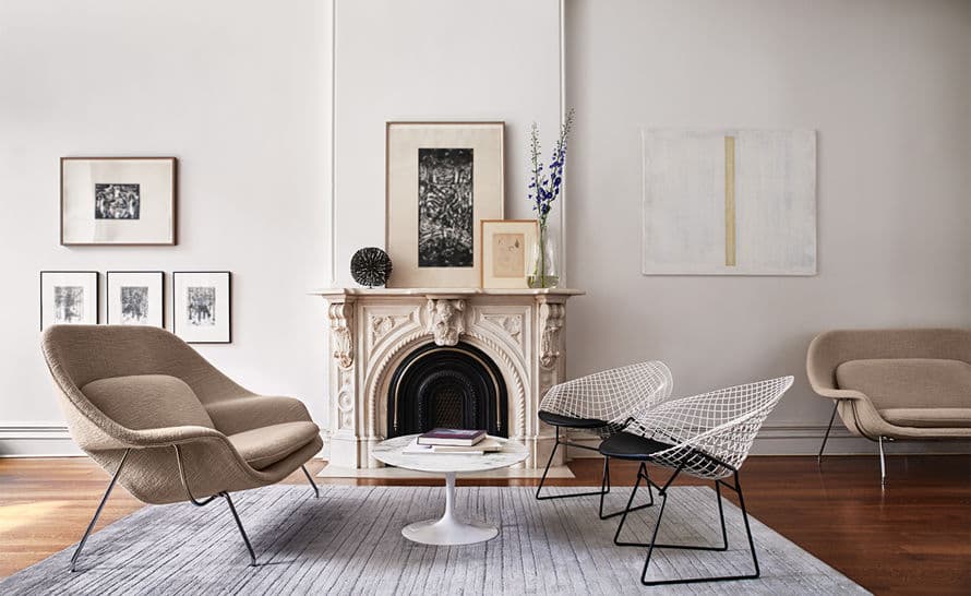 bertoia small diamond chair with seat cushion – thumbnail image #5