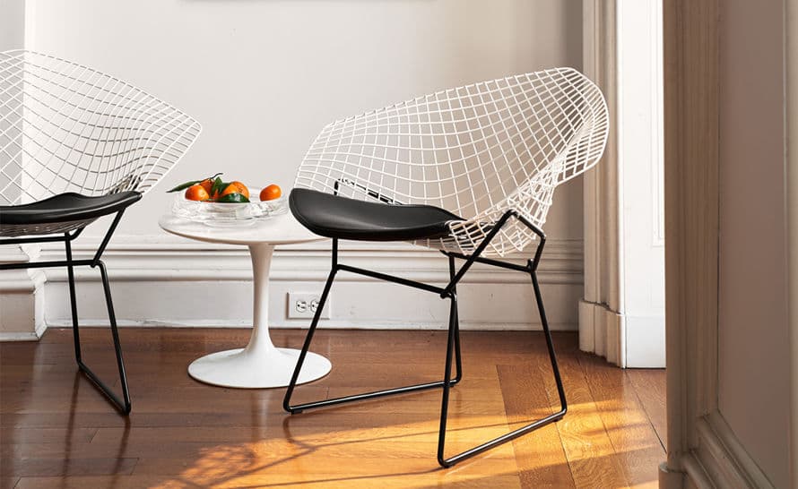 bertoia small diamond chair with seat cushion – thumbnail image #6