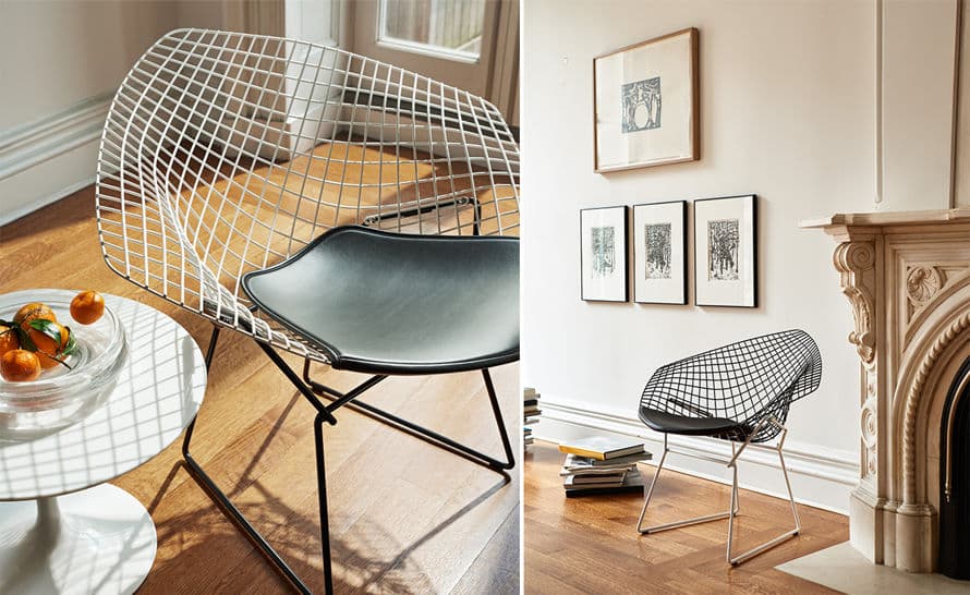 bertoia small diamond chair with seat cushion – thumbnail image #7
