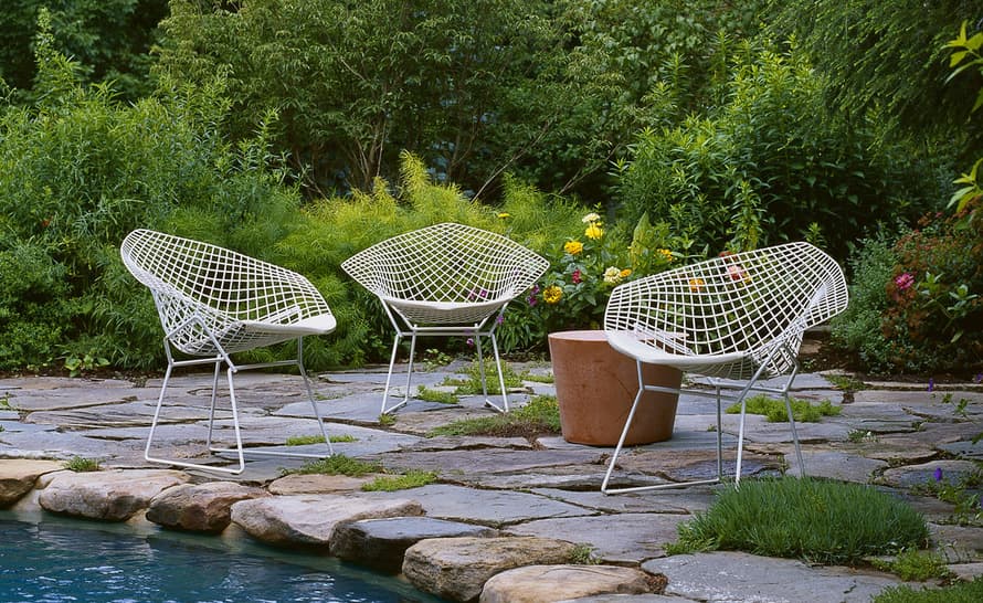 bertoia small diamond chair with seat cushion – thumbnail image #12