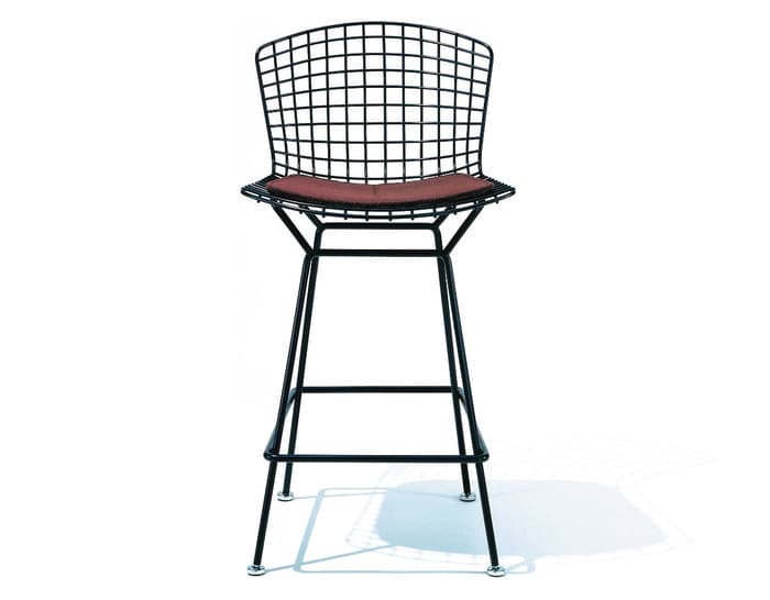 bertoia stool with seat cushion – thumbnail image #1
