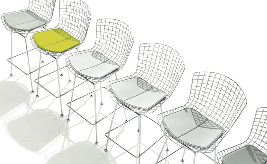 bertoia stool with seat cushion – thumbnail image #6