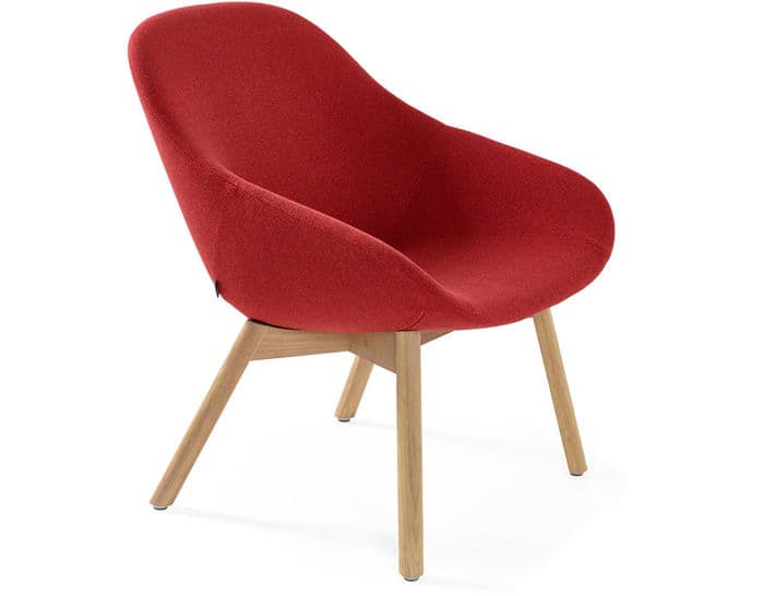 beso lounge chair with wood base – thumbnail image #1