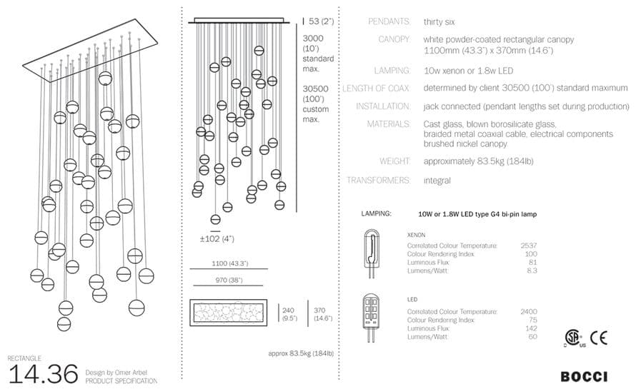 bocci 14.36 thirty six pendant chandelier – thumbnail image #8