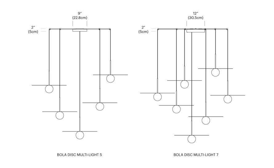 bola disc multi suspension lamp – thumbnail image #5