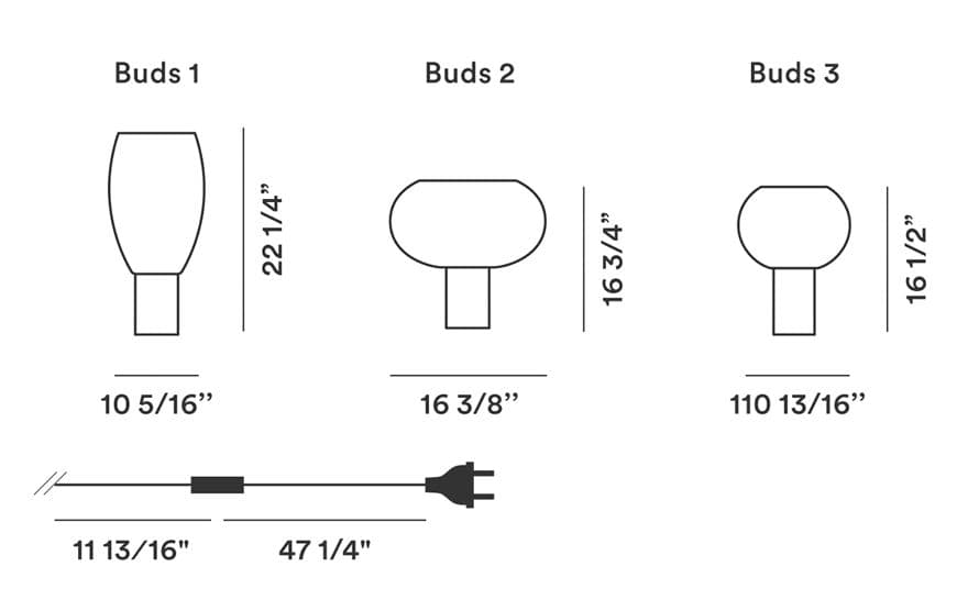 buds 1 table lamp – thumbnail image #3