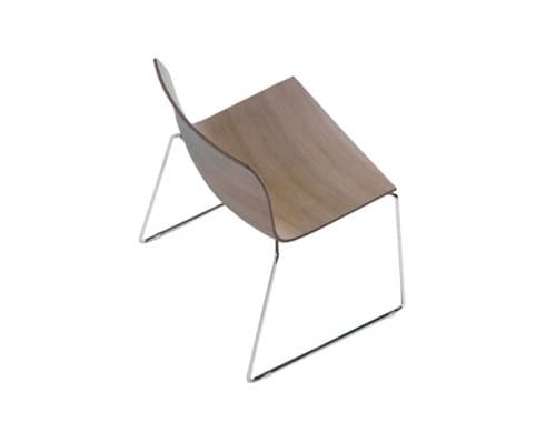 catifa 46 wood side chair with sled base – thumbnail image #2