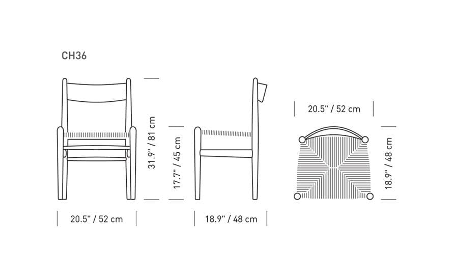 ch36 dining chair – thumbnail image #12