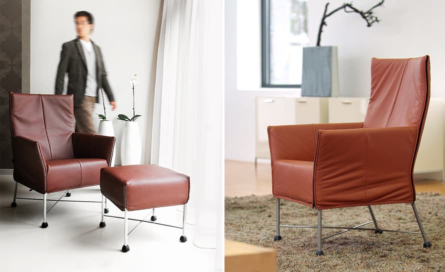 charly lounge chair & ottoman – thumbnail image #4