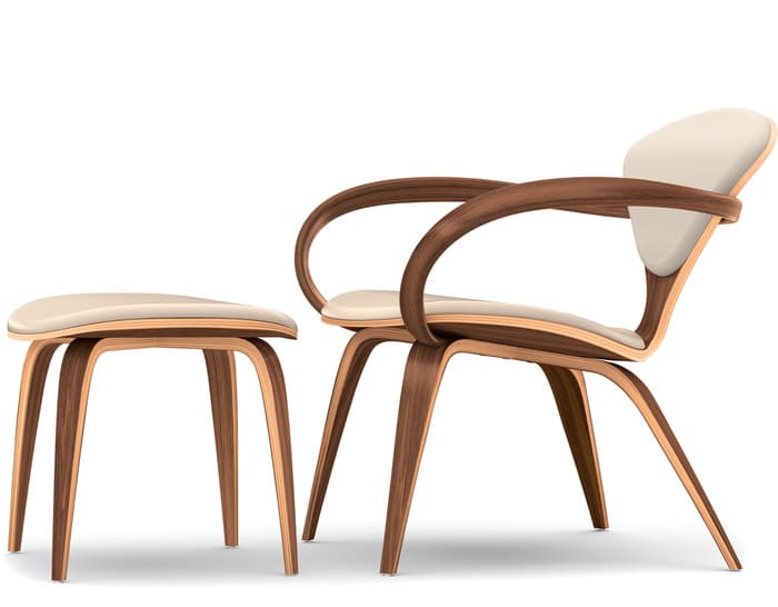 cherner lounge arm chair & ottoman – thumbnail image #2
