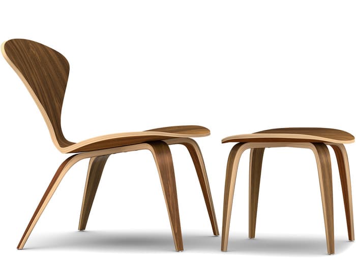 cherner lounge side chair & ottoman – thumbnail image #3