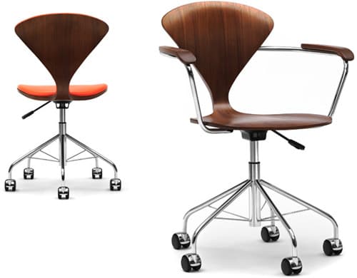 cherner task chair with upholstered seat – thumbnail image #3
