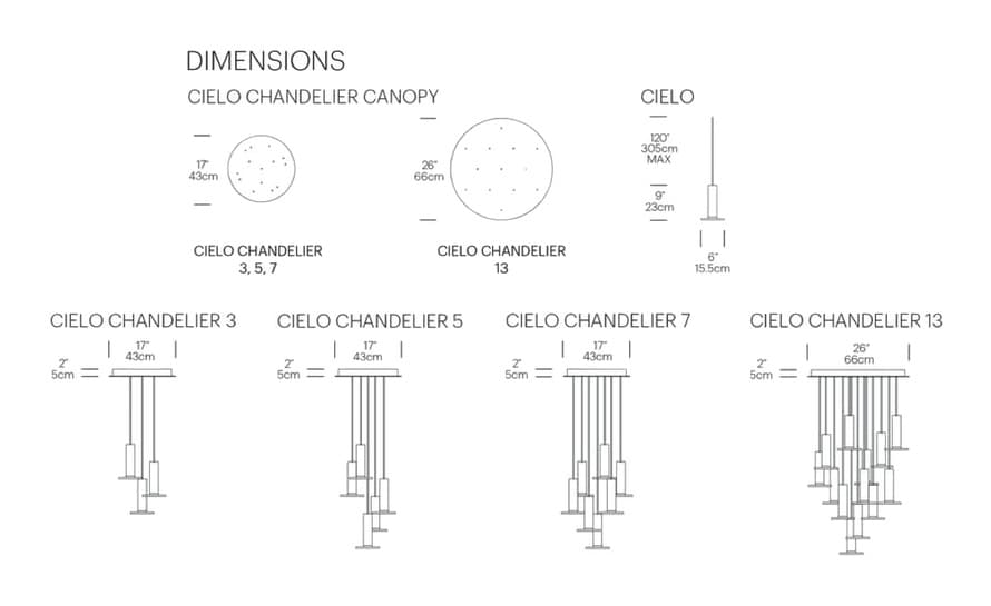 cielo chandelier – thumbnail image #7