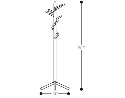 clothes tree 160 coat rack – thumbnail image #3