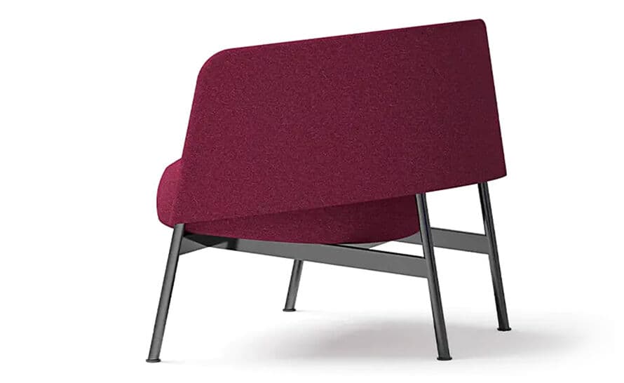 Collar Lounge Chair with metal base – thumbnail image #2
