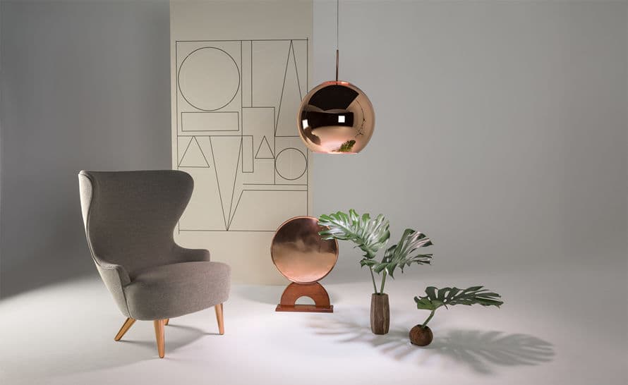 copper shade pendant light – thumbnail image #3