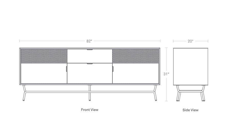 dang 2 door / 2 drawer console – thumbnail image #11